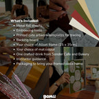 Emboss & Frame - Foil Art Workshop (Allset Mini Frame + Drink Included)